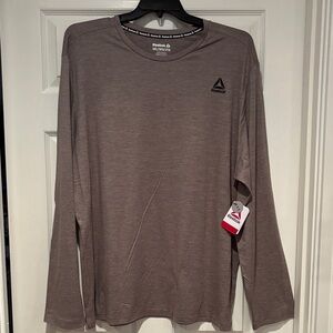 NWT Reebok Men's Taupe Long Sleeve Tee